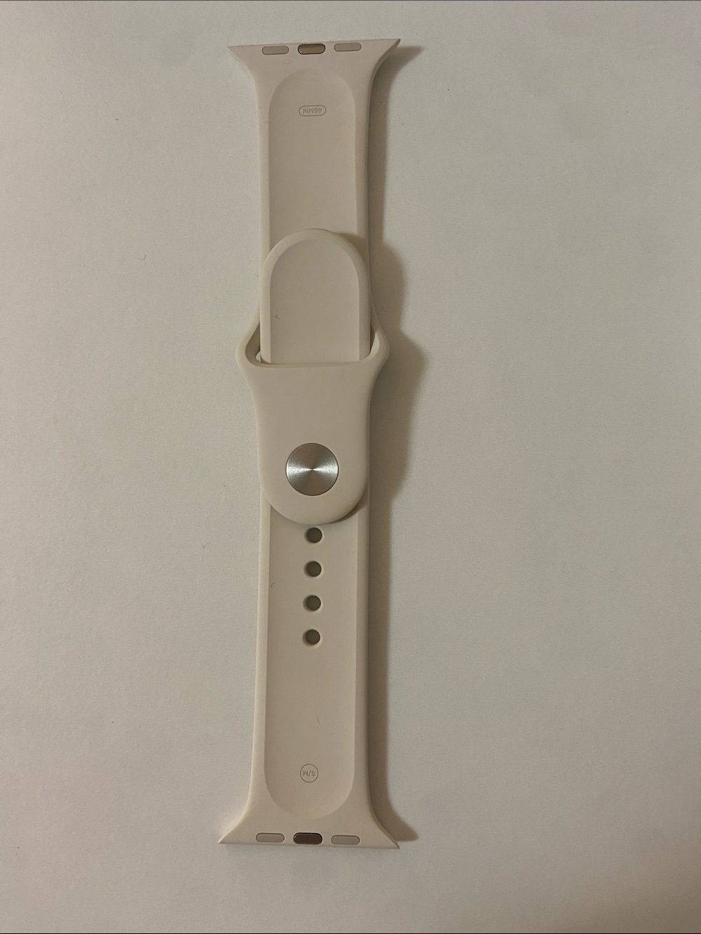 Apple Watch Band 46 MM Starlight Color Sports Band S/M with Gift Bag - Picture 4 of 5